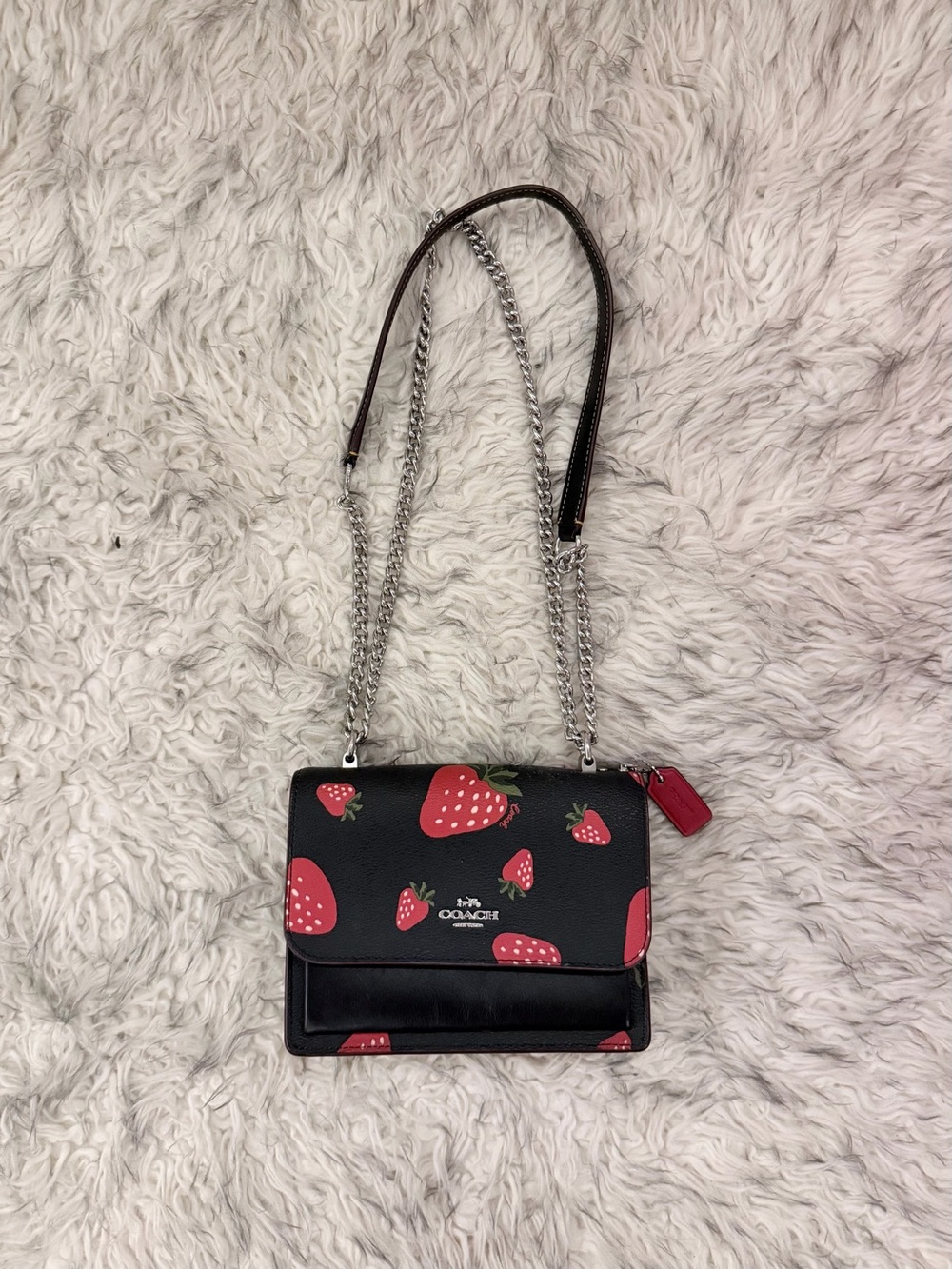 Coach Mini Klare Crossbody Bag - Strawberry / Black